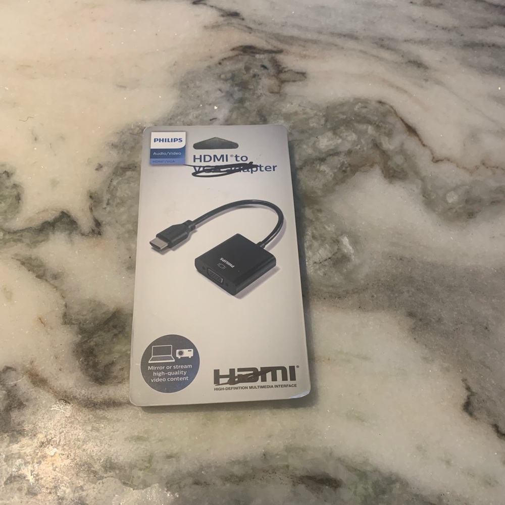 Philips Black HDMI Adapter Cable with Compact Connector